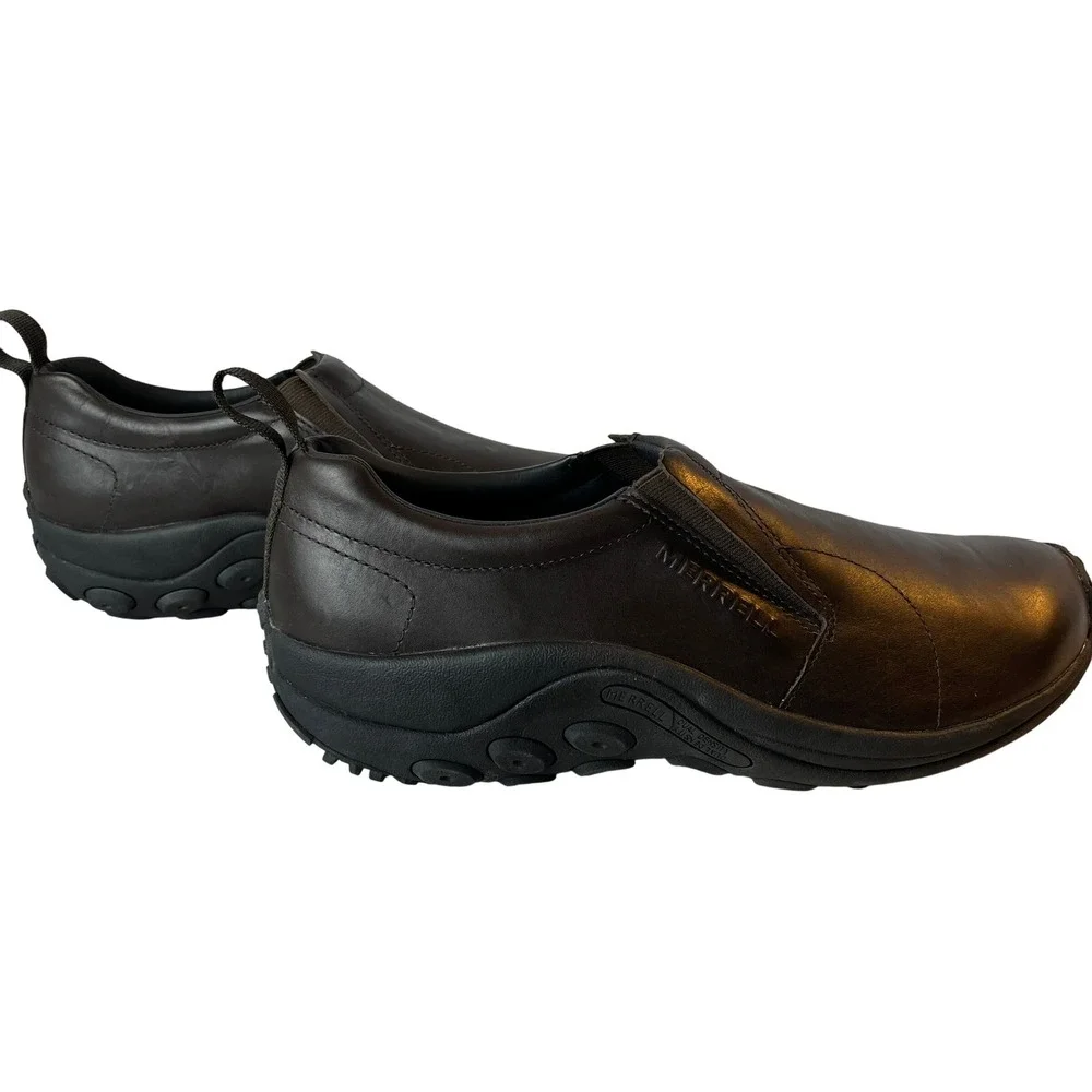 Merrell Jungle Moc Leather 2 Mens 12 Espresso Slip On Shoes J84987 NWOB